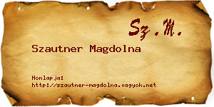Szautner Magdolna névjegykártya